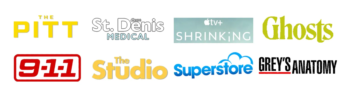 Students have been seen on the pitt, st denis medical, shrinking, ghosts, 911, the studio, superstore, grey's anatomy